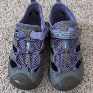 Teva Purple and Gray Kids Shoes